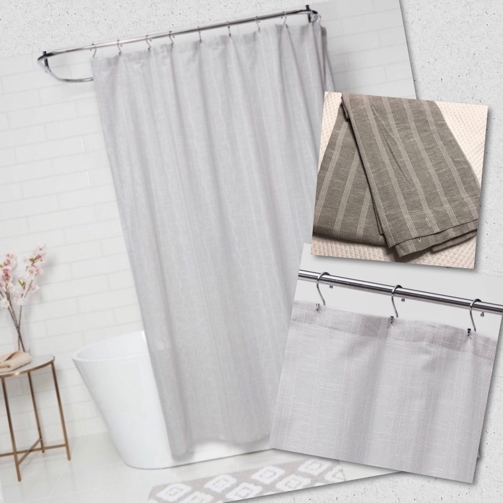 NWOT Threshold Gray Shower Curtain